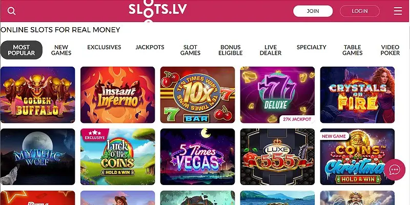 Slots.lv Casino, the best online slots site