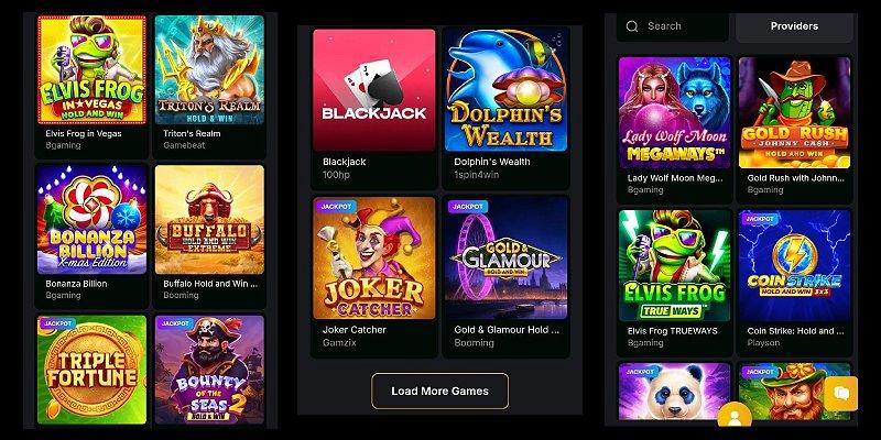 Online pokies selection at an NZ casino