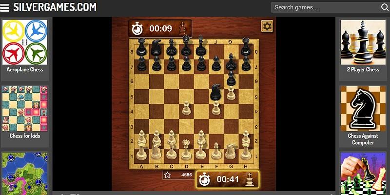 Online chess game in progress