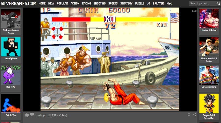Street Fighter 2 CE match