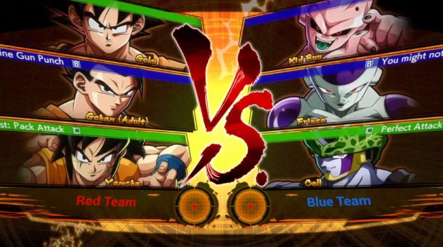 Dragon Ball FighterZ 3v3 match