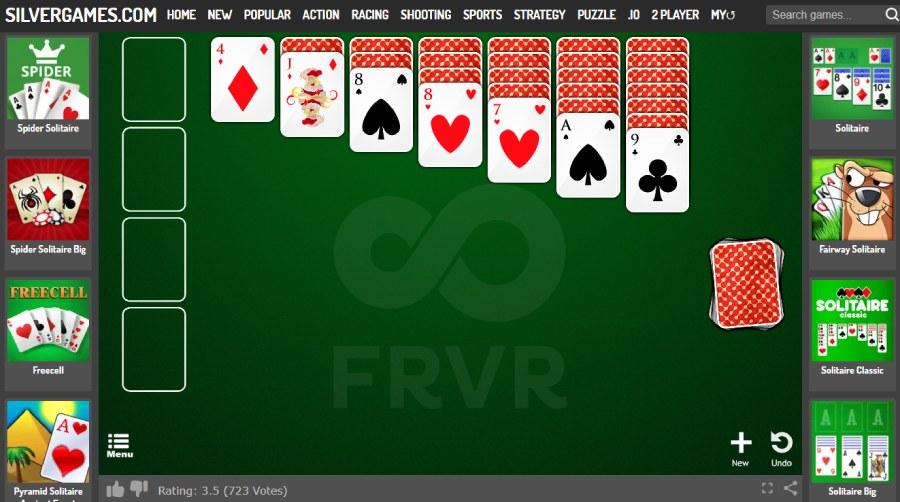 Solitaire on Silvergames